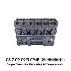 Ensemble moteur complet C8.7 C9 C9.3 C9.24B, moteur diesel, plaque de montage, auto-compensation d'air - Product Image 1
