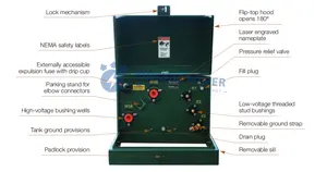 Residential single phase pad mounted transformer 25 kVA 50 kVA 25kVA 100kVA 12.47kv loop feed transformer