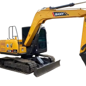 Excavadora Sany de segunda mano en buenas condiciones Operación simple segura y estable con motor central y componentes del motor - Product Image 1