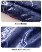Saco de Dormir Impermeable de Nailon Ultraligero, Plegable, Portátil, de Volumen Pequeño, Aislado para las 4 Estaciones, Color Sólido
