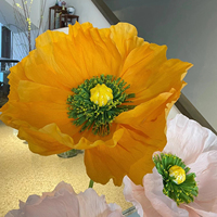 Fleurs géantes haut de gamme faites à la main pour décoration de magasin de mariage maison papier crêpe artificiel pavot accessoires de photographie affichage de fenêtre