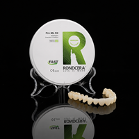 Pont d'implant à visser Rondcera, disque en zircone, composé céramique trempé 800MPa-1350MPa