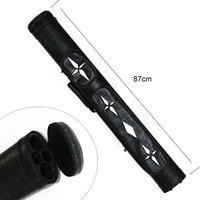 Étui de transport portable en cuir pour queue de billard 2B2S 1/2-pc 4 trous – Protection et rangement pour queue de billard