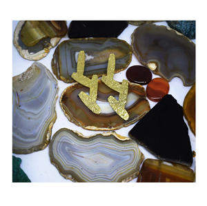 2020 États-Unis creux plaqué or grandes boucles d'oreilles perlées colorées bijoux de bien-être boucles d'oreilles boucles d'oreilles géométriques goutte en métal - Product Image 2