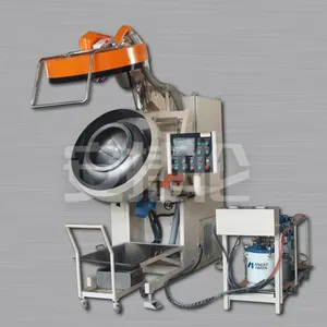 Máquina automática de recubrimiento deslizante con cremallera, máquina de pintura giratoria con tecnología de pulverización