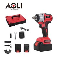 Kit combiné personnalisé 21V en acier inoxydable avec batterie 3.0Ah, perceuse à percussion électrique sans fil 3-en-1, meuleuse d'angle et outil sans balais