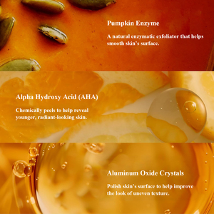 Masque Facial Exfoliant Enzymatique à la <span class=keywords><strong>Citrouille</strong></span> pour Peaux Ternes, Ridules, Rides et Teint Irrégulier - Product Image 3