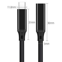 20CM USB C Verlängerung kabel USB 3.1 10 Gbit/s 4K HD Video Audio Daten übertragung Schnell ladung Typ C Stecker Buchse Drucker IOS