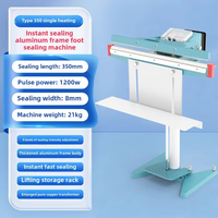 Machine de scellage de films plastiques semi-automatique électrique haute puissance KS-F350 pour emballage de boissons et aliments, facile à utiliser, 110V/220V, garantie 1 an