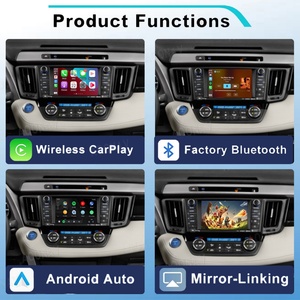 AOONAV Linux System Box for Toyota RAV4 2014-2024 Fit Original Car Stereo Oem Screen <b>Wireless</b> Apple CarPlay Android Retrofit - Product Image 3