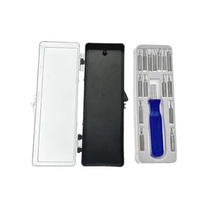 Set obeng portabel 16 dalam 1, Kit peralatan perbaikan kotak alat Mini untuk motor DC produk elektronik