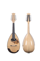 Commande personnalisée Mandoline artisanale par Master Luthier Gravure personnalisée avec incrustation de finition bois touche ébène