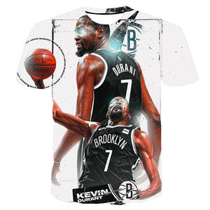 Envío Gratuito, Camiseta Deportiva Personalizada al por Mayor de <span class=keywords><strong>Kevin</strong></span> <span class=keywords><strong>Durant</strong></span>, Camiseta de los Nets Número 7 KD, Camiseta de Punto Informal para Hombre - Product Image 5