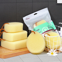 13*9*5cm en vrac bain filtre luffa éponge essuyage salle de bain produits frotter le bain et la boue pour exfolier profondément filtre éponge