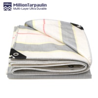 Bâche robuste imperméable MILLION 150 g/m² en rouleau, revêtement PE argenté, tissu résistant au soleil, bâche PE imperméable