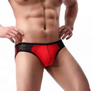 Sous-vêtements pour hommes en gros : String sexy taille basse en Spandex/Nylon, taille européenne, en tissu tissé soie glacée - Product Image 3
