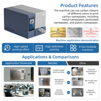 Imprimante de plaques signalétiques MASUNG MS-ZK650, machine d'impression par transfert thermique pour plaques en aluminium, imprimante d'étiquettes métalliques avec logiciel gratuit ODM