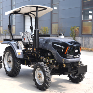 Tracteur agricole Huabo 55HP 4WD 554 avec remorque basculante à freinage pneumatique, ensemble complet de machines agricoles - Product Image 2