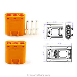 Conector de motor de <span class=keywords><strong>3</strong></span> pines recién actualizado Amass, plateado LCC30 LCB30PB, bloques de terminales de alta corriente macho hembra de <span class=keywords><strong>2</strong></span>, <span class=keywords><strong>2</strong></span>, 1, <span class=keywords><strong>2</strong></span>, 1, <span class=keywords><strong>2</strong></span> - Product Image 4
