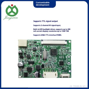 Kích thước nhỏ RGB/TTL <span class=keywords><strong>LCD</strong></span> ban kiểm soát với 2 cách AV/CVBS đầu vào 1024x600 Độ phân giải 300cd/M độ sáng cho 7 "~ 10.1" <span class=keywords><strong>LCD</strong></span> module - Product Image 6
