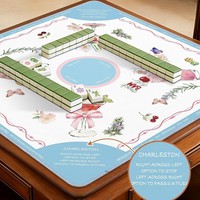 Tapis de Mahjong à motifs exquis, très vendu, imperméable, silencieux, antidérapant, résistant à l'usure, en matériau naturel