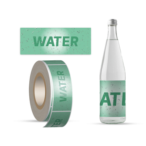 Tùy chỉnh dính chai nước Nhãn dán nhãn Cảm ơn bạn Vinyl Craft cho bao bì sản phẩm cán đóng gói bởi nhà sản xuất - Product Image 1