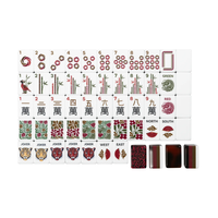 MAHJ ALA MODE the Exotics - Collection de tuiles Léopards - Jeu de 160 tuiles de Mahjong américaines en acrylique