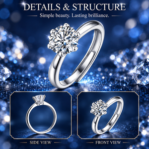 2กะรัตราคาถูกเงินสเตอร์ลิง925 <span class=keywords><strong>Moissanite</strong></span> รัศมีแหวนเพชรรอบสดใสตัดสำหรับเธอ<span class=keywords><strong>แหวน</strong></span>แต่งงานผู้หญิงเครื่องประดับ - Product Image 4