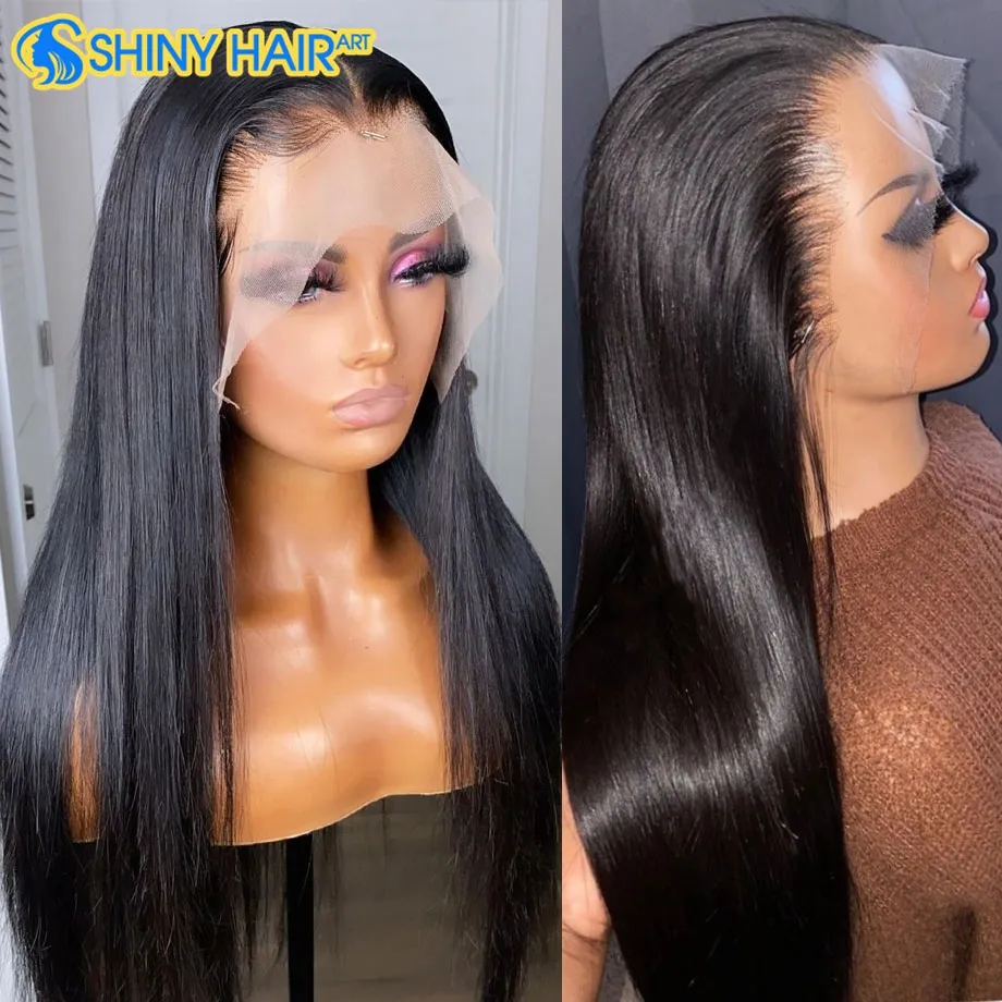 Sample Wholesale 40 Inch 13x4 Human Hair Lace Frontal Wig For Black Women,13x6 Straight Hd Transparent Swiss Lace Wig Vendor