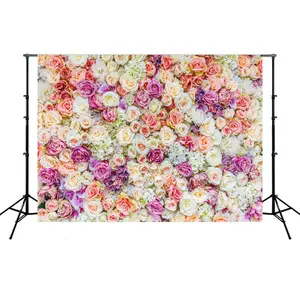 Flowers Birthday Party Photo Backdrops Vinyl Background for Valentine Day Wedding Lovers Children Photo shoot Photography Props