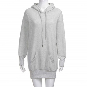 Sudadera con Capucha Personalizada para Mujer, Sudadera con Capucha de Cuello Alto, Sudadera Ajustada con Bolsillo de Parche, Vestido con Capucha - Product Image 2