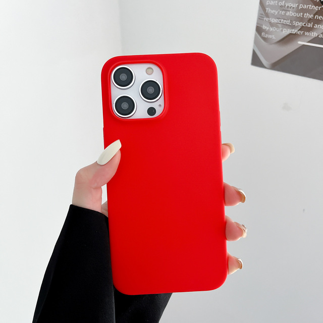 Factory Wholesale Silicone Mobile Phone Case for Apple Iphone 12 13 14 15 17 Pro Max 7 8 16 Plus X XsMax Shockproof Case Cover