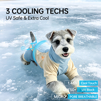 Gilet rafraîchissant pour chien, été, extérieur, promenade, course, T-shirt rafraîchissant pour animaux de compagnie, protection solaire, vêtements ventilés pour animaux, vêtements rafraîchissants personnalisés pour animaux