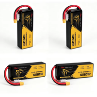 Batterie LiPo FPV 1050mAh 6S 22.2V 95 120 130 150C, directement de l'usine, batteries de course haute vitesse FPV UAV pour drone FPV personnalisé