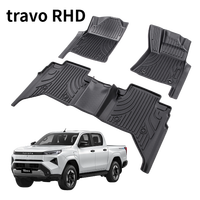 Tapis de sol de voiture TPE inodores pour TOYOTA HILUX TRAVO RHD 2026, tapis de sol de véhicule résistants à la saleté, tapis de voiture de luxe