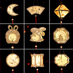 Nghệ thuật cổ điển làm bằng tay đèn lồng bằng gỗ DIY Palace bầu không khí đèn cho Đảng trang trí Trung Quốc phong cách LED thắp sáng đèn lồng - Product Image 4