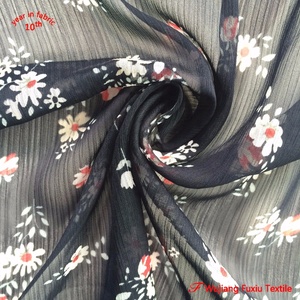 Thời Trang 75D In Nguyên Chất Voan Georgette Vải Saree - Product Image 4