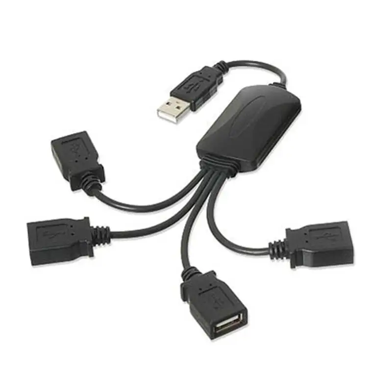 2022 Usb 1.1/2.0 Naar 4 Port Hub High Speed 480Mbps Usb Splitter Kabel Adapter Voor Windows Xp/Vista Mac Os Laptop Pc Notebook