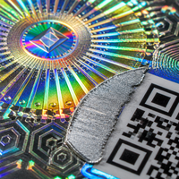 Etichetta Olografica con Codice QR da Grattare, Adesivo di Sicurezza 3D Anti-Contraffazione, Autenticazione Personalizzata Tracciabile Autoadesiva