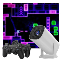 Projecteur de jeu Android 11 P30MAX Rétro Consoles de jeux vidéo Dual WIFI BT5.4 1280*720P Home Cinema Outdoor Portable Projector