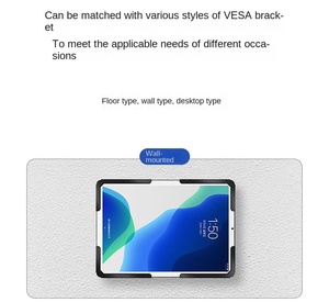 Support mural antivol pour tablette <span class=keywords><strong>iPad</strong></span>, support plat ultra-fin, étui tout compris, acier laminé à froid, universel - Product Image 2