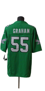 2025 Kelly Green Game Player Trikot Hochwertige American Football Trikots mit kurzen Ärmeln Neue Designs für 32 Teams - Product Image 4