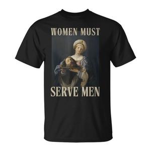 Camiseta para mujer Must Serve Men, color negro, corte clásico, unisex - Product Image 1