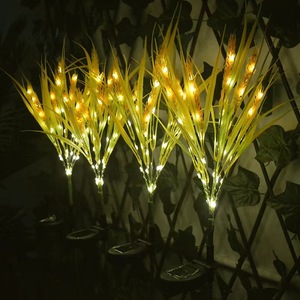 Lampes solaires à piquet en forme de blé, LED, décoration de jardin extérieure, résistantes à l'eau, autoportantes, garantie de 3 ans - Product Image 2