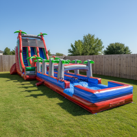 CE Meilleure Vente Château Gonflable Thème Arche avec Toboggan Aquatique Gonflable