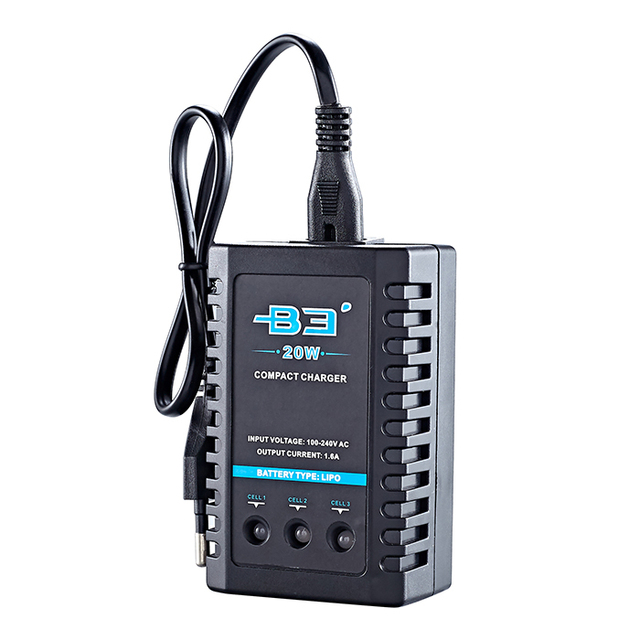Rc Car Accessories B3 20W Lithium Battery Balance Charger AC Adapter 1.6A Large Current IMAX RC B3 LiPO Smart Charger