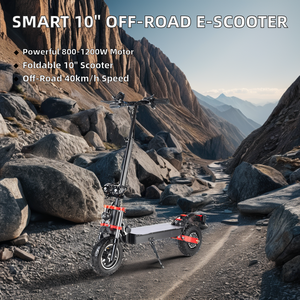 Xe tay ga điện 10 inch hai bánh thông minh 40 km/h Tốc độ tối đa 800W-1200W Công suất động cơ off-road loại 1000W Công suất động cơ - Product Image 2