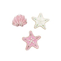 Appliques de sequins faites à la main, motifs sportifs quatre saisons, méduse et étoile de mer, pour vêtements et décoration DIY, Modèle 232