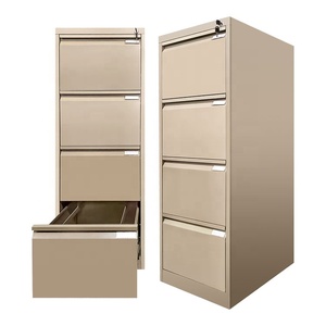 Armoire de classement verticale moderne en acier à 4 tiroirs - Rangement de bureau durable <span class=keywords><strong>pour</strong></span> l'école, la salle de sport et l'extérieur - Product Image 1
