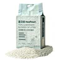 Litière pour chat en tofu et bentonite, rapport d'or 7:3, faible poussière, contrôle des odeurs, agglomérante, économique